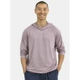 thumbnail image 1 of Athletic Works Men's & Big Men's Long Sleeve Space Dyed Hoodie, Sizes S-3XL, 1 of 4