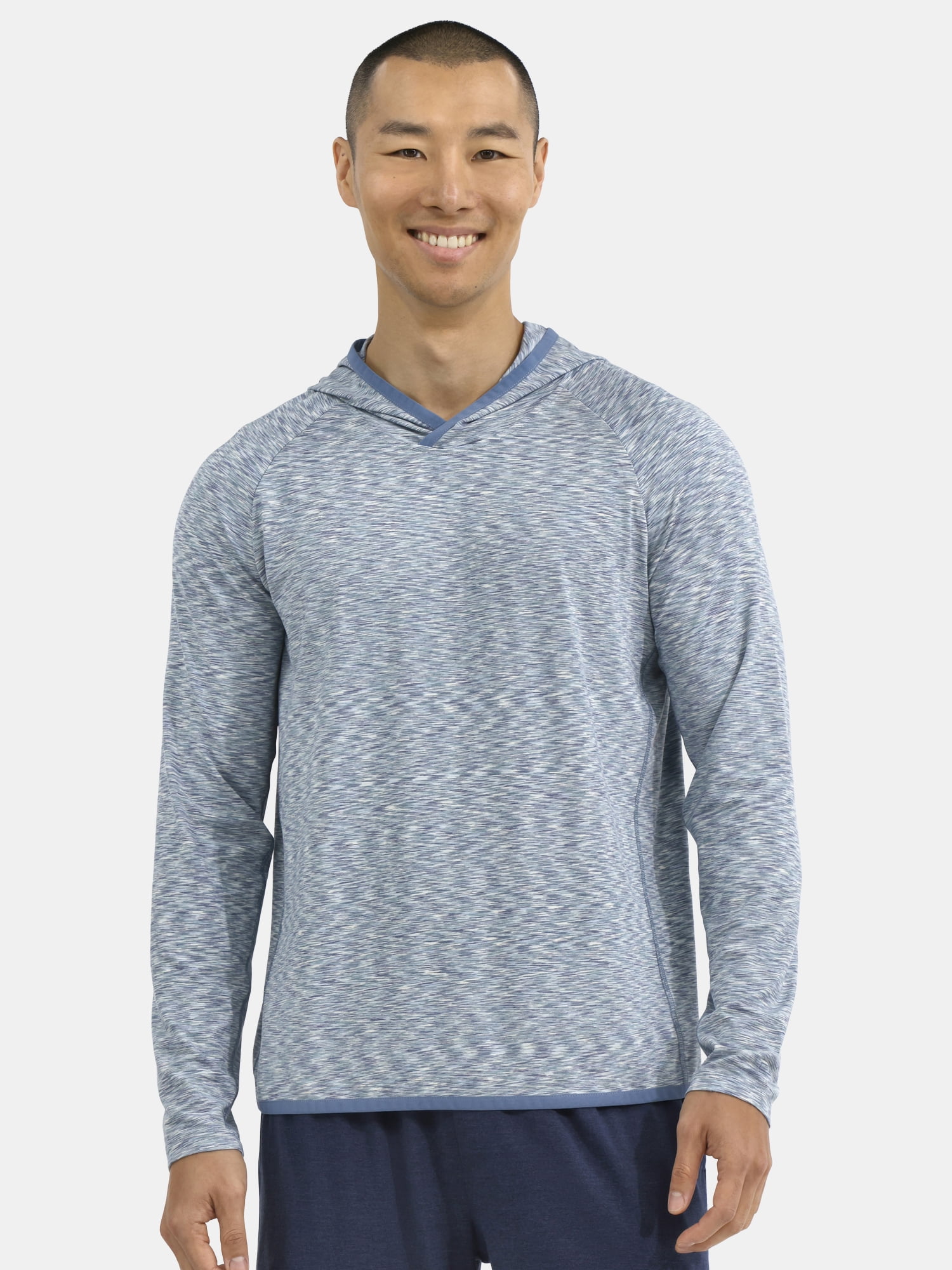 Athletic Works Men's & Big Men's Long Sleeve Space Dyed Hoodie, Sizes S-3XL