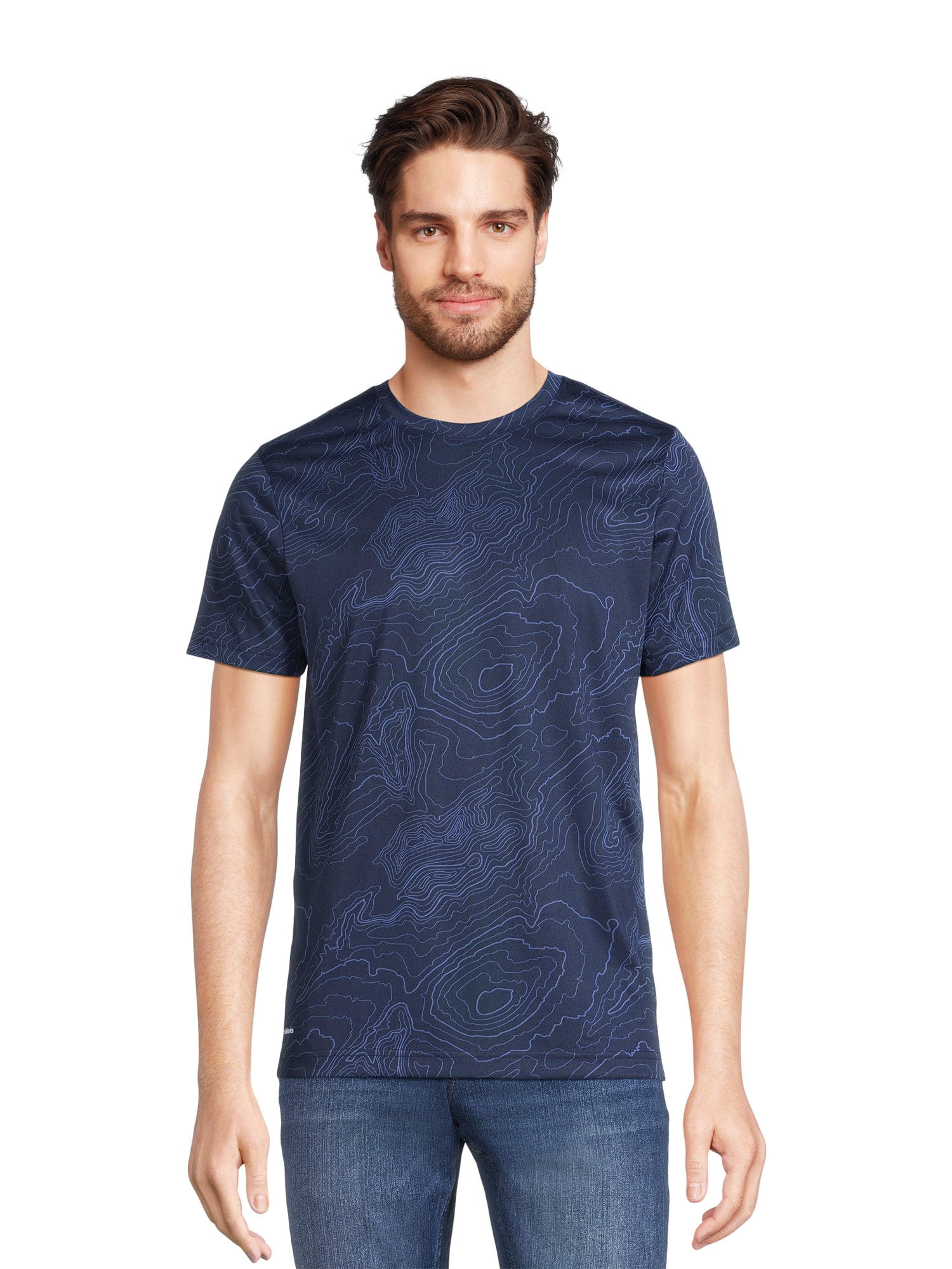Athletic Works Men’s & Big & Tall Men’s Active Performance Jersey Tee Shirt, Sizes XS-5XL