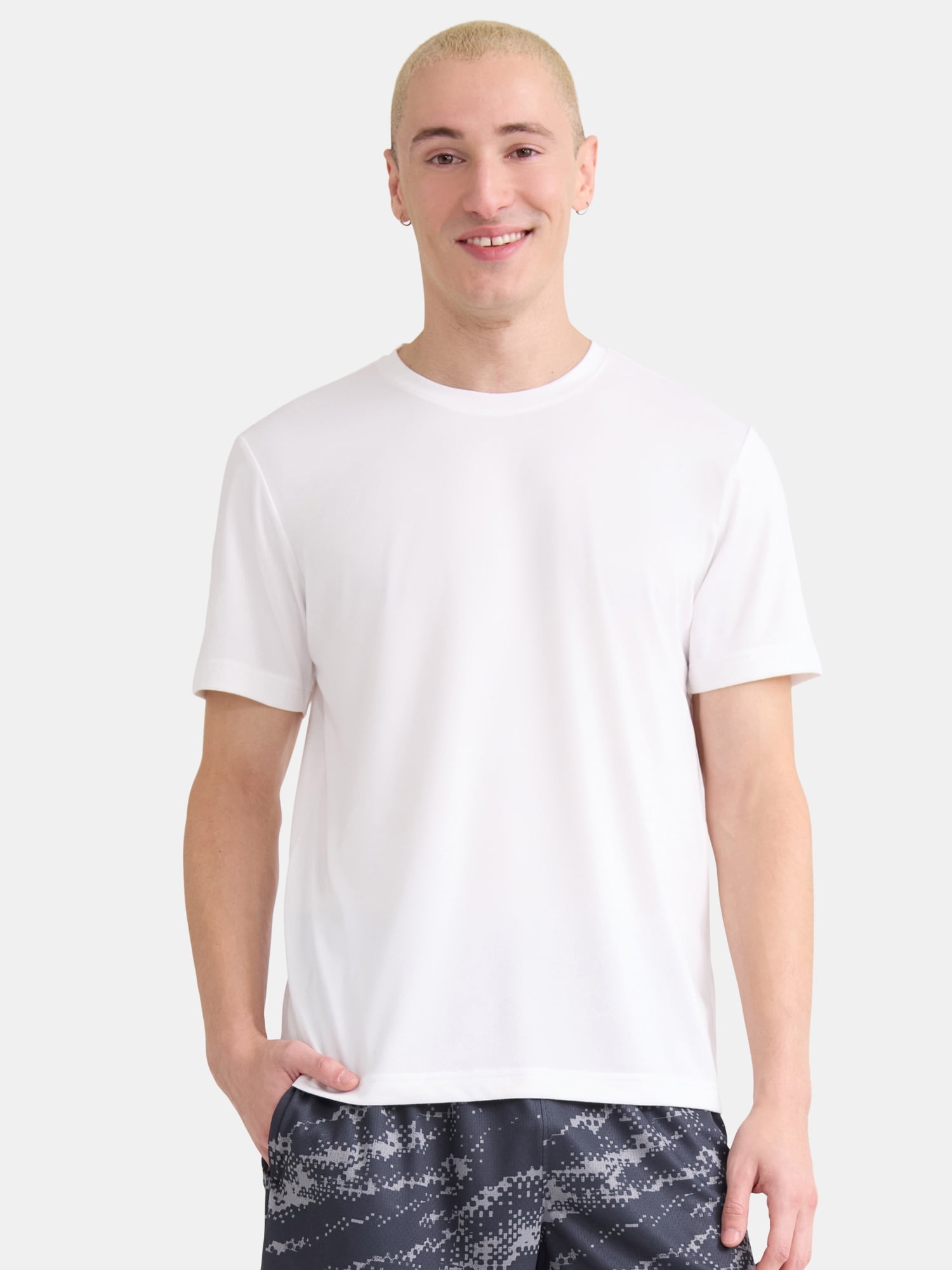 Athletic Works Men’s & Big & Tall Men’s Active Performance Jersey Tee Shirt, Sizes XS-5XL
