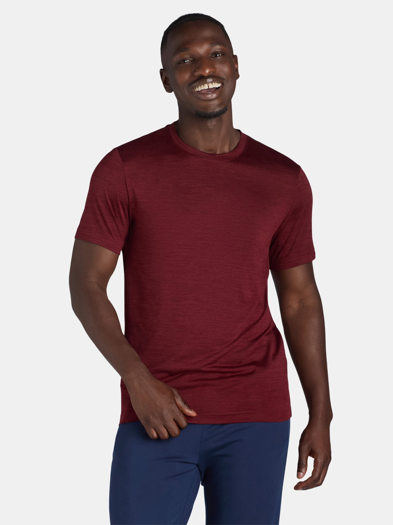 Athletic Works Men’s & Big & Tall Men’s Active Performance Jersey Tee Shirt, Sizes XS-5XL