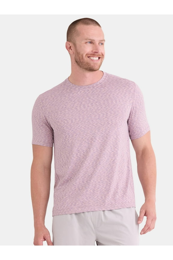 Men's and Big Men's Space Dye Tee with Short Sleeves, Sizes S-3XL