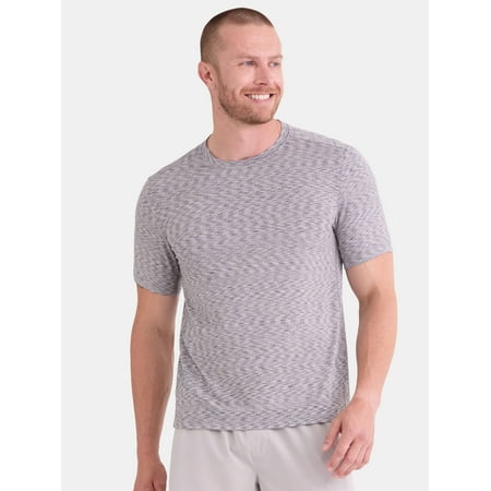 Athletic Works Men's and Big Men's Space Dye Tee with Short Sleeves, Sizes S-3XL