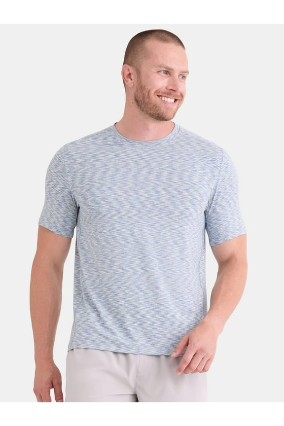 Men's and Big Men's Space Dye Tee with Short Sleeves, Sizes S-3XL