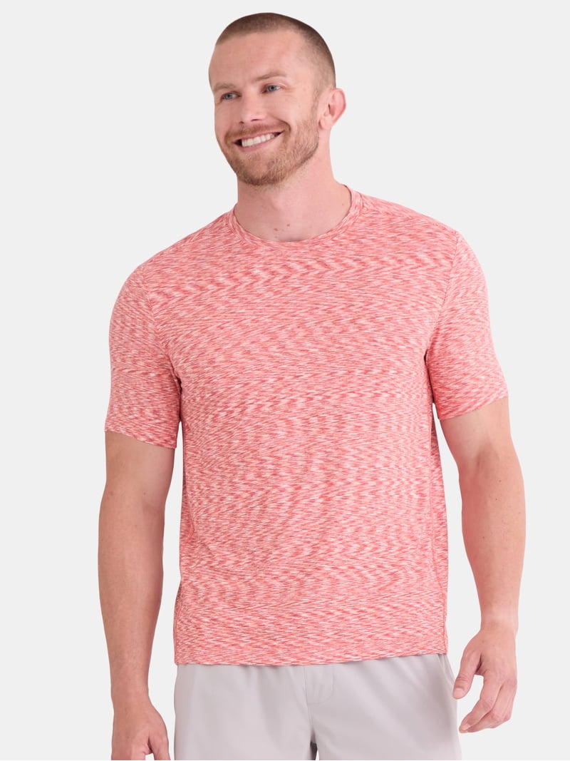 Athletic Works Men's and Big Men's Space Dye Tee with Short