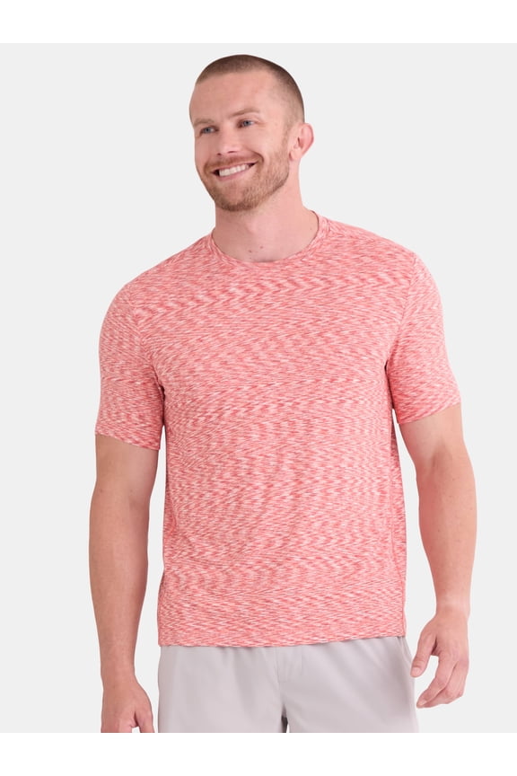 Men's and Big Men's Space Dye Tee with Short Sleeves, Sizes S-3XL