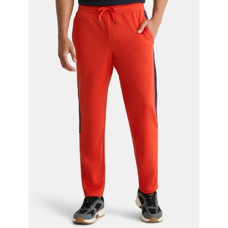 Athletic Works Men's and Big Men's Tricot Track Pants with Side Stripes, Sizes S-3XLT