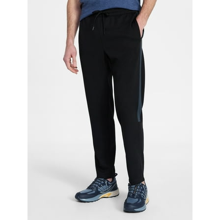 Athletic Works Men's and Big Men's Tricot Track Pants with Side Stripes, Sizes S-3XLT