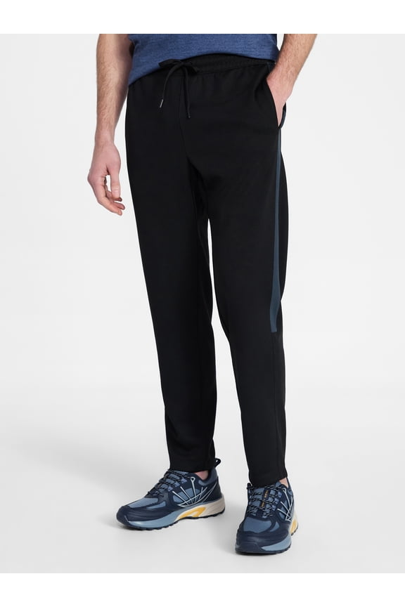 Men's and Big Men's Tricot Track Pants with Side Stripes, Sizes S-3XLT
