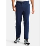 Athletic Works Men's and Big Men's Tricot Track Pants with Side Stripes ...
