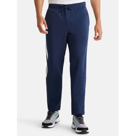 Athletic Works Men's and Big Men's Tricot Track Pants with Side Stripes, Sizes S-3XLT