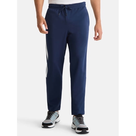 Men's and Big Men's Tricot Track Pants with Side Stripes, Sizes S-3XLT