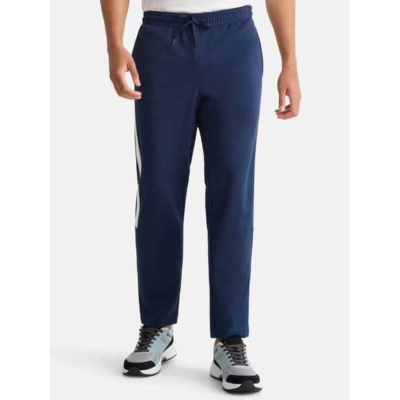 Athletic Works Men's and Big Men's Tricot Track Pants with Side Stripes, Sizes S-3XLT
