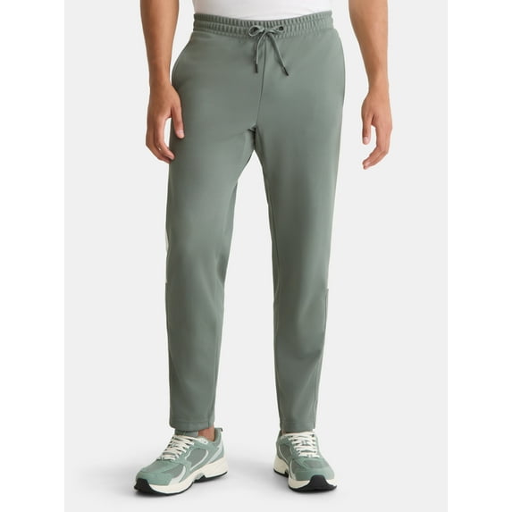 Athletic Works Men's and Big Men's Tricot Track Pants with Side Stripes, Sizes S-3XLT