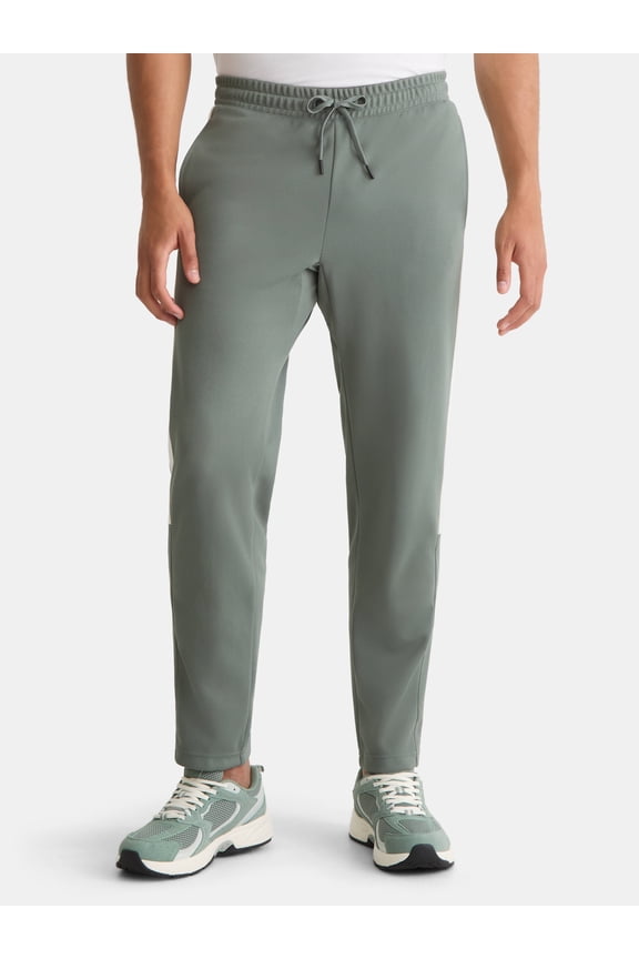 Men's and Big Men's Tricot Track Pants with Side Stripes, Sizes S-3XLT
