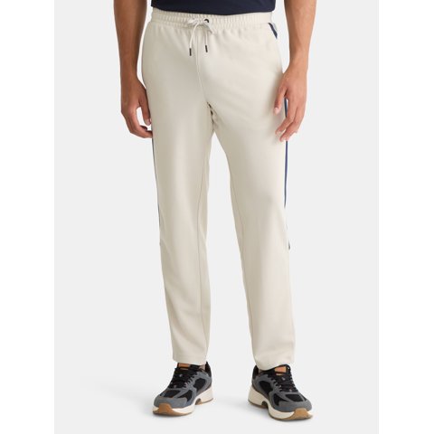 Men's and Big Men's Tricot Track Pants with Side Stripes, Sizes S-3XLT