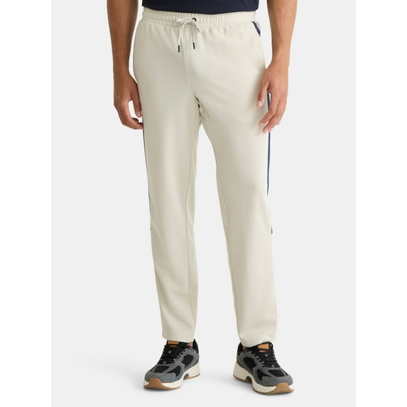 Athletic Works Men's and Big Men's Tricot Track Pants with Side Stripes, Sizes S-3XLT