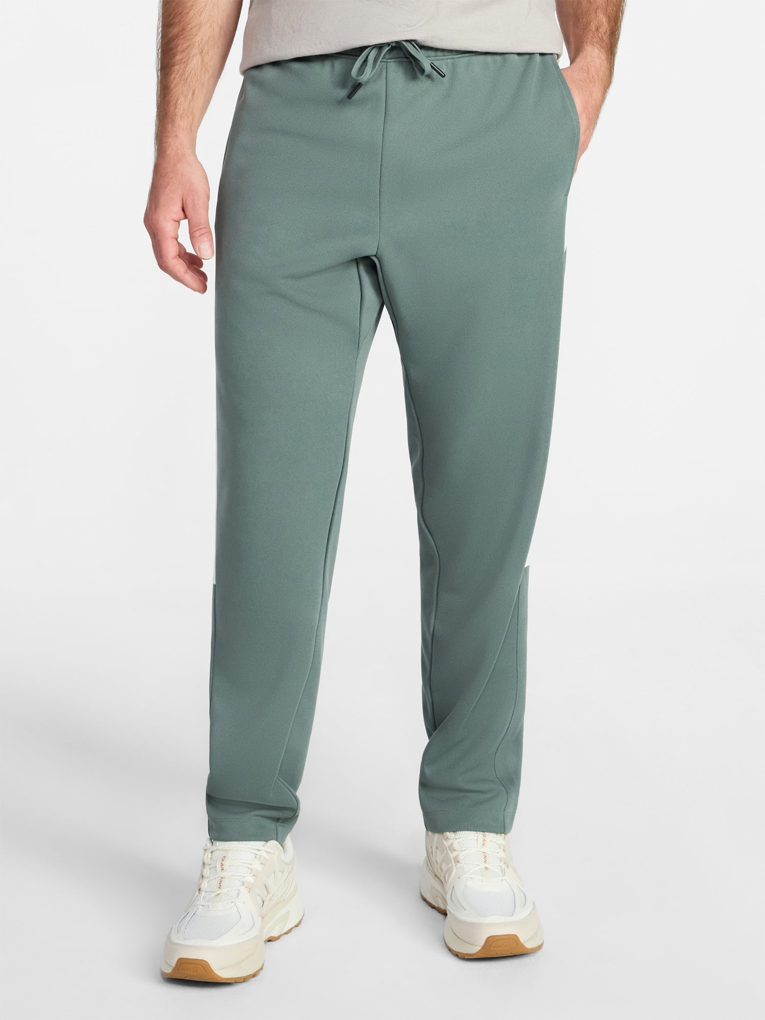 Athletic Works Men's and Big Men's Tricot Track Pants with Side Stripes, Sizes S-3XLT