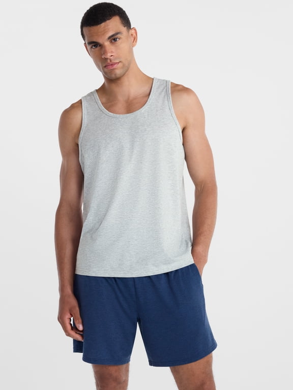 Men's and Big Men's Tri Blend Tank Top, Sizes XS-4XLT