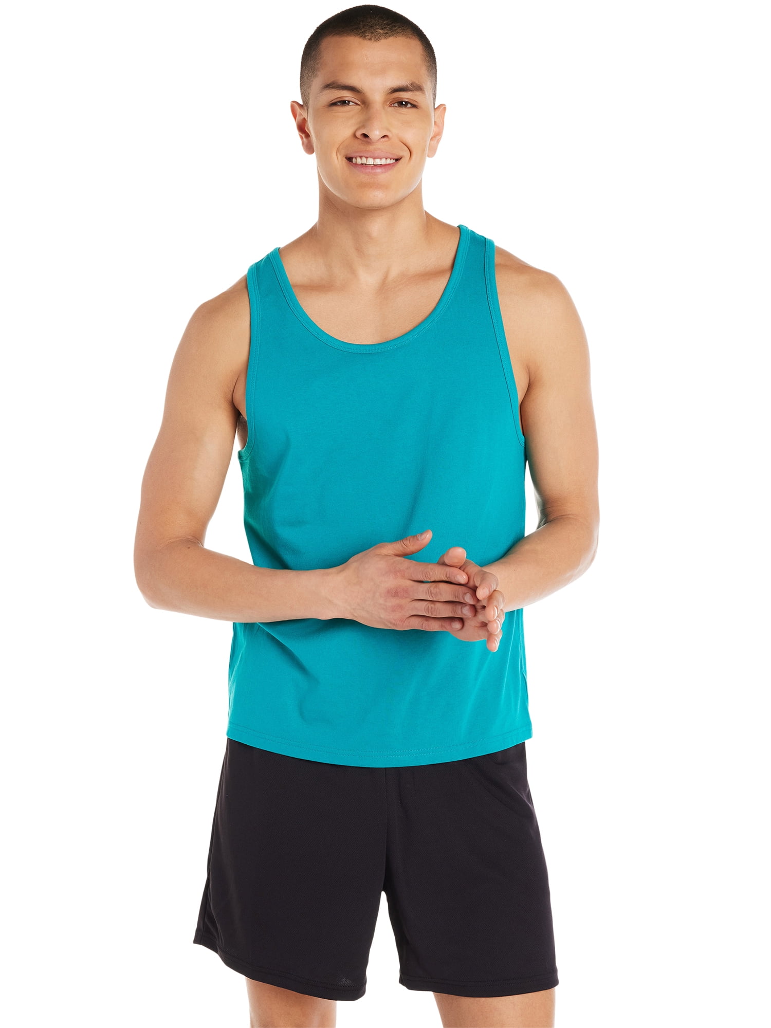 Athletic Works Men s Big Men s Tri Blend Tank Top Sizes S 5XL Walmart