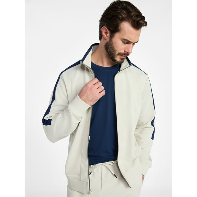 Athletic Works Men's and Big Men's Tricot Track Jacket, Sizes S-3XLT