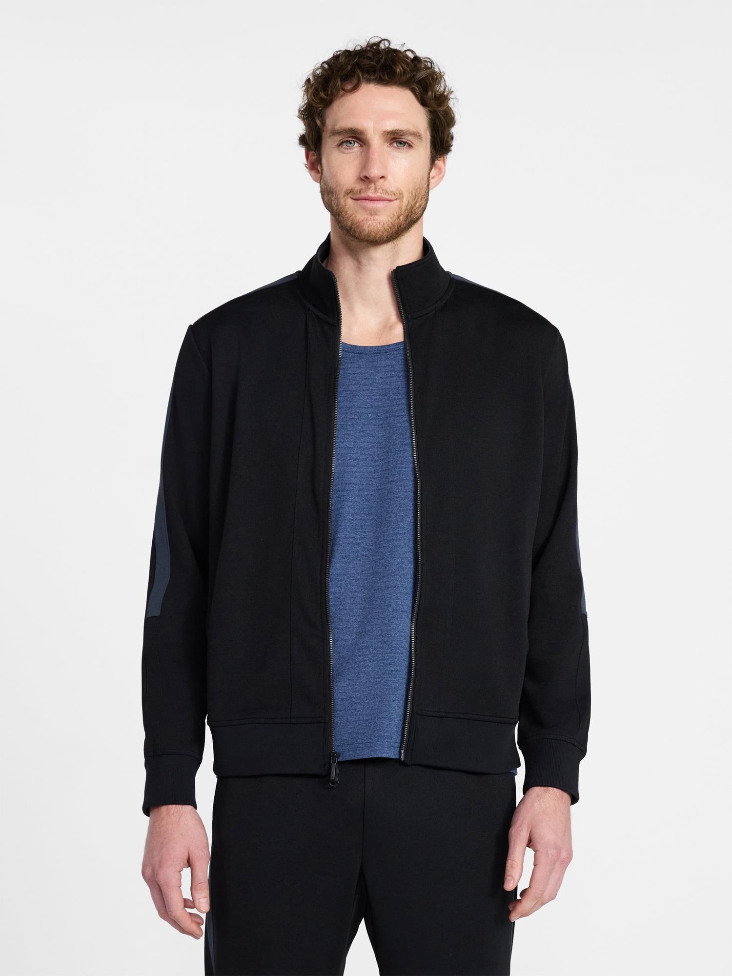 Athletic Works Men's and Big Men's Tricot Track Jacket, Sizes S-3XLT