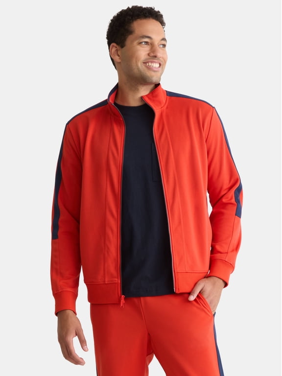 Men's and Big Men's Tricot Track Jacket, Sizes S-3XLT
