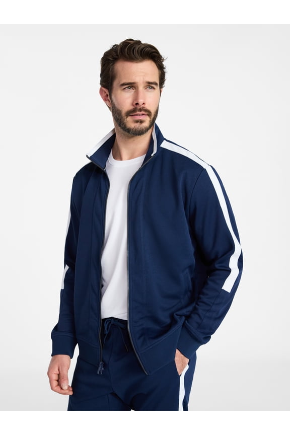 Men's and Big Men's Tricot Track Jacket, Sizes S-3XLT
