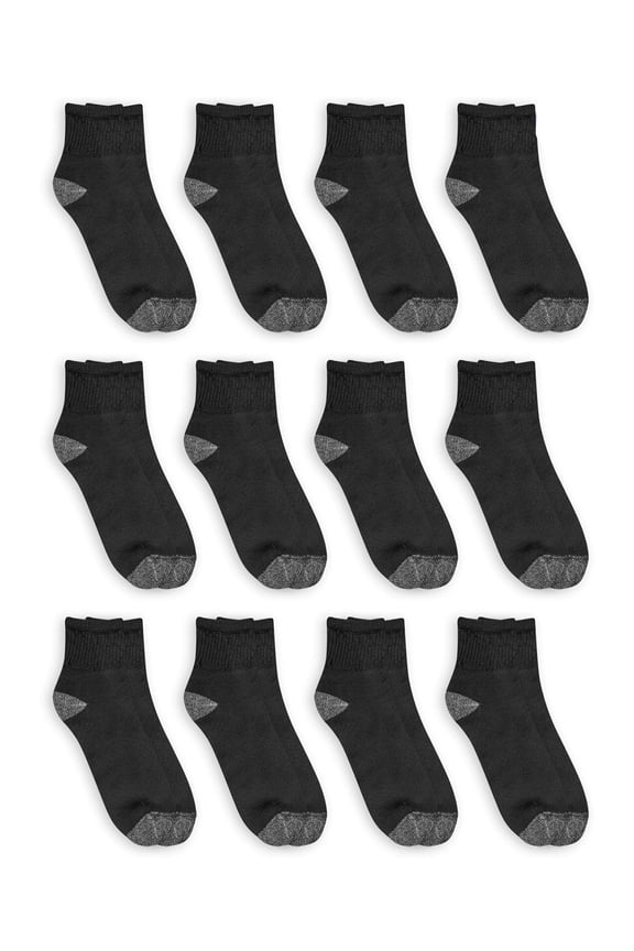 Men's Big and Tall Ankle Socks 12 pack