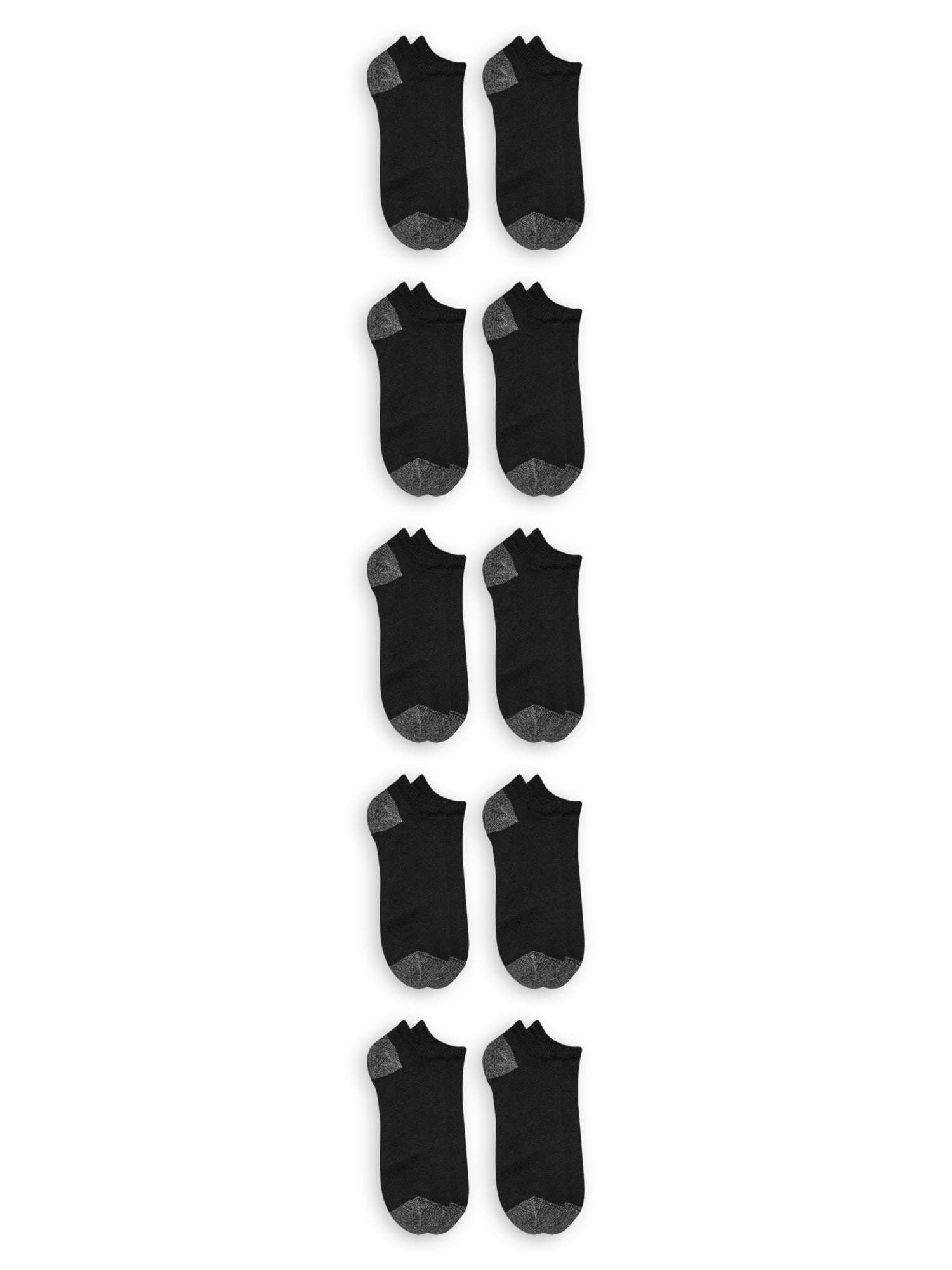 Athletic Works Men's Big and Tall Comfort Cushion No Show Socks 10 Pack