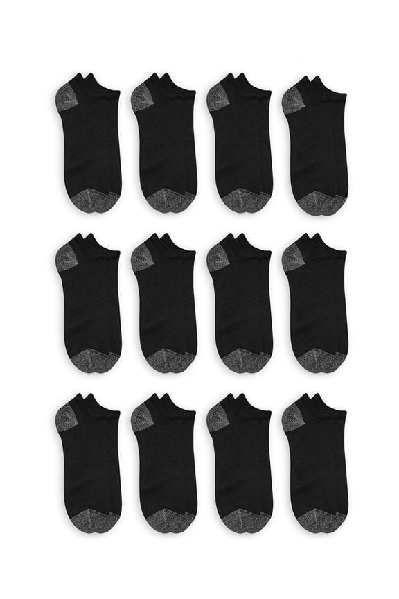 Men's Big and Tall Low Cut Socks 12 Pack