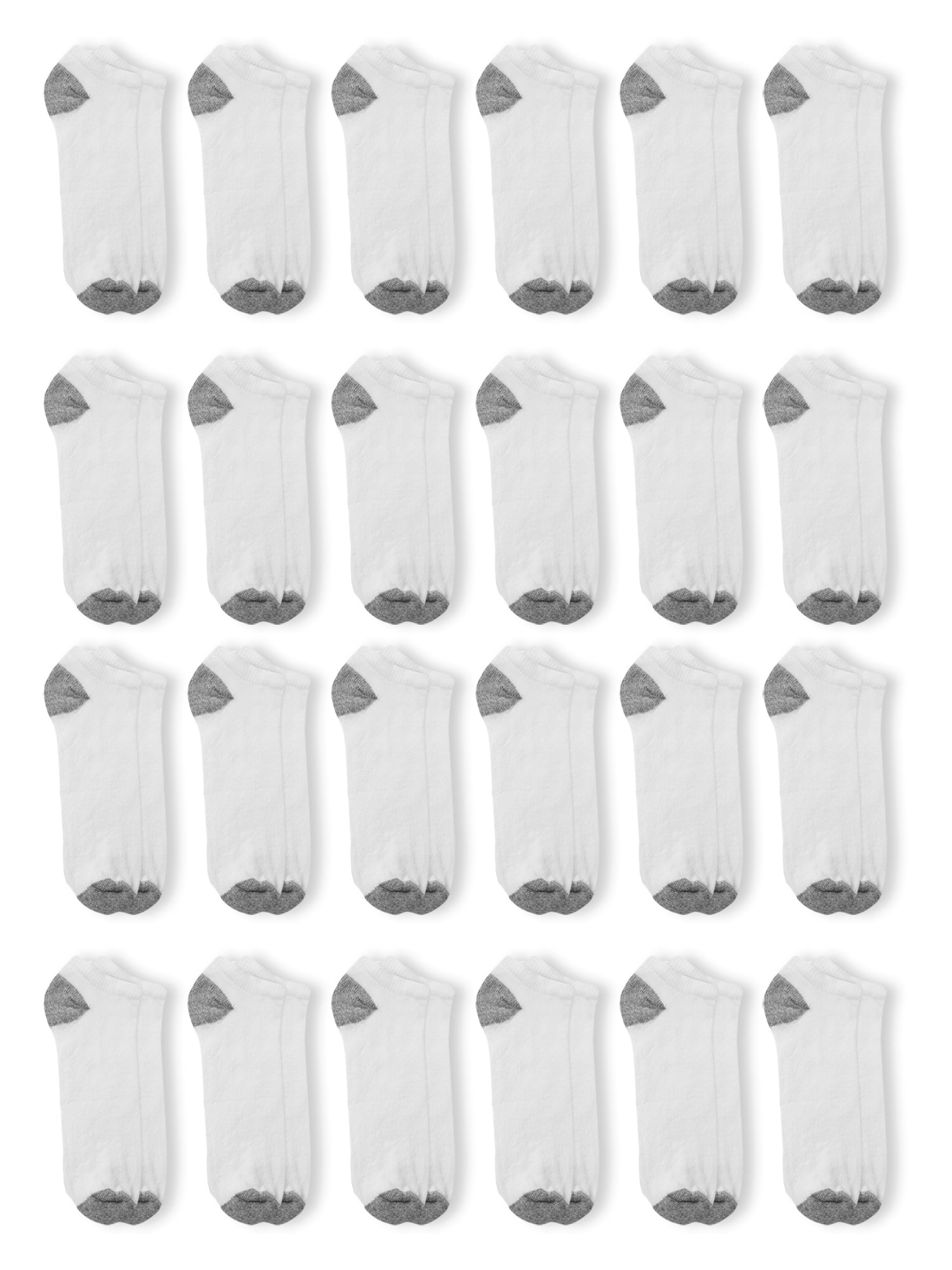 Athletic Works Men's Big and Tall Low Cut Socks 24 Pack