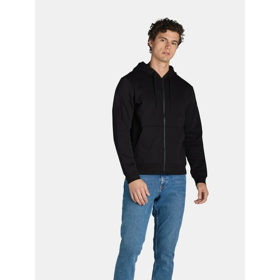 Athletic Works Men's and Big Men's Fleece Zip Hoodie Sweatshirt, Size S-5XLT