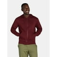 thumbnail image 1 of Athletic Works Men's and Big Men's Fleece Zip Hoodie Sweatshirt, Size S-5XLT, 1 of 5