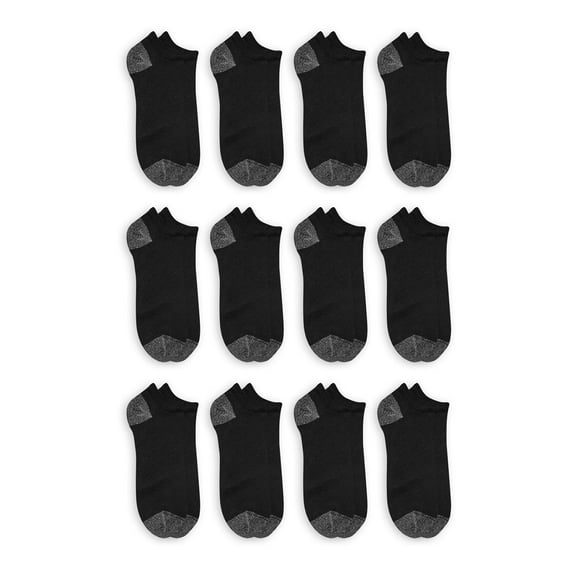 Athletic Works Men's Big and Tall No Show Socks 12 Pack