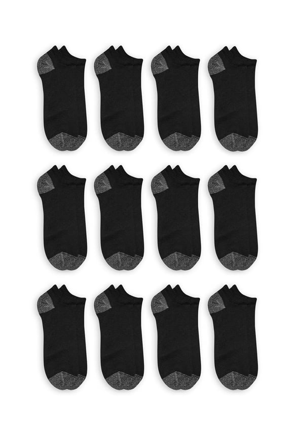Men's Big and Tall No Show Socks 12 Pack