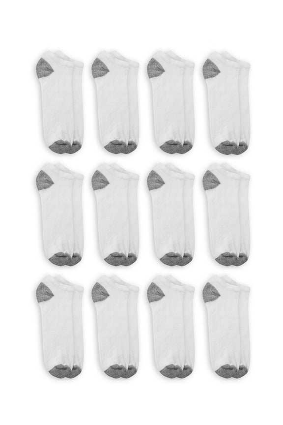 Men's Big and Tall No Show Socks 12 Pack