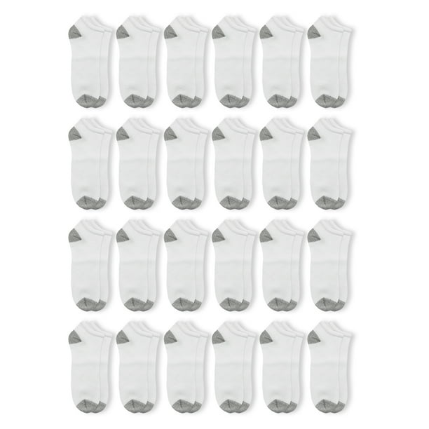 Athletic Works Men's Big and Tall No Show Socks, 24 Pack Walmart