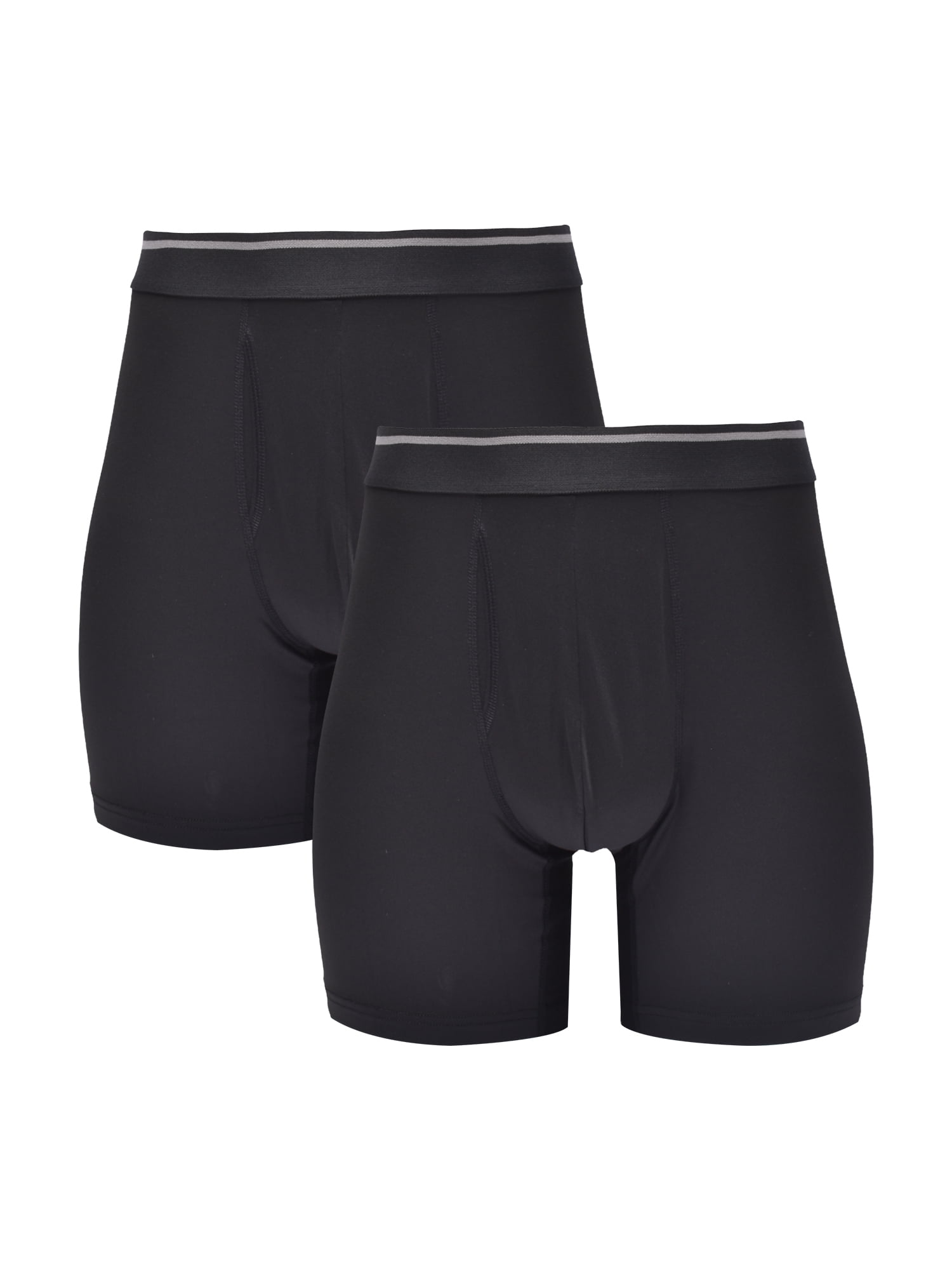 Athletic Works Men's Boxer Briefs, 2-Pack, Sizes M-2XL