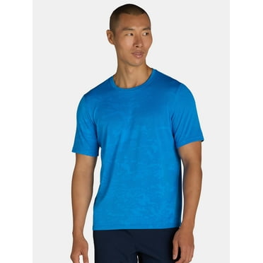 Athletic Works Men's Camo Jacquard Tee with Short Sleeves, Size S-3XL