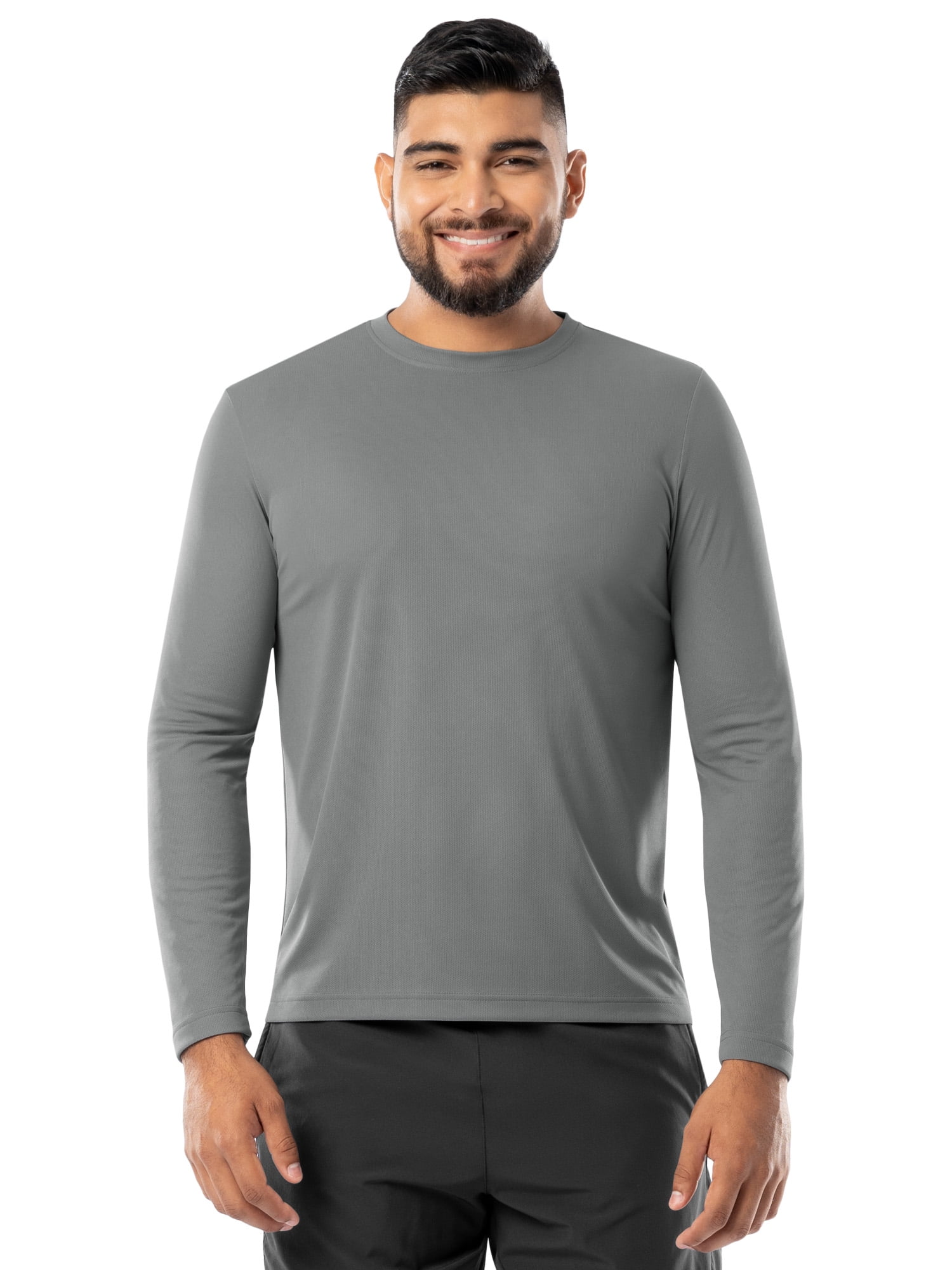 Athletic Works Men's Core Active Long Sleeve T-Shirt, Sizes S-5XL