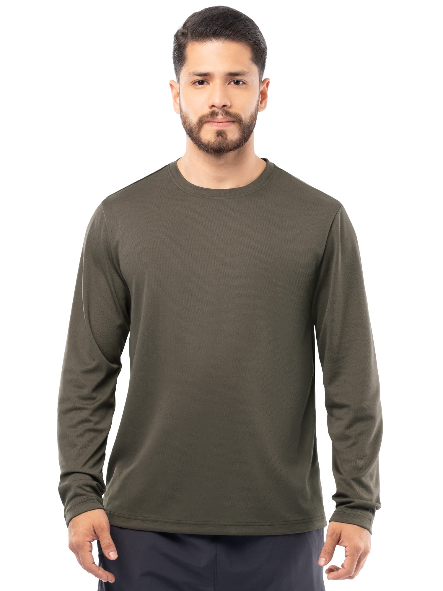 Athletic Works Men's Core Active Long Sleeve T-Shirt, Sizes S-5XL