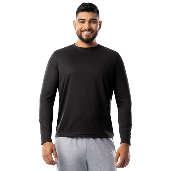 Athletic Works Men's Core Active Long Sleeve T-Shirt, Sizes S-5XL