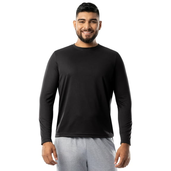 Athletic Works Men's Core Active Long Sleeve T-Shirt, Sizes S-5XL