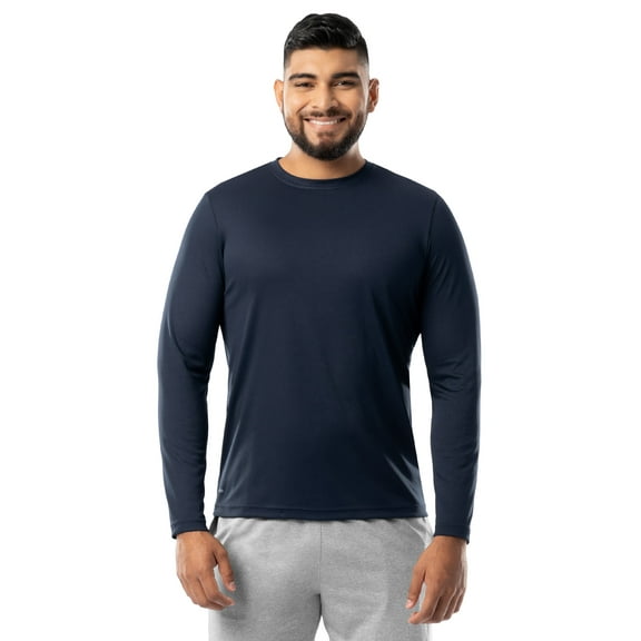 Athletic Works Men's Core Active Long Sleeve T-Shirt, Sizes S-5XL