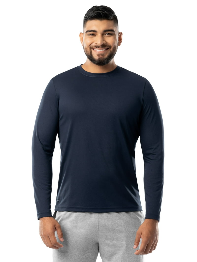 Athletic Works Men's Core Active Long Sleeve T-Shirt, Sizes S-5XL