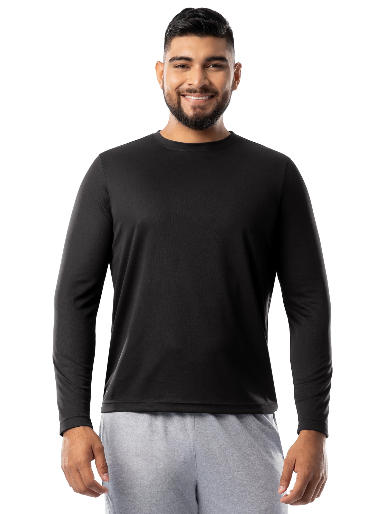 Athletic Works Men's Core Active Long Sleeve T-Shirt, Sizes S-5XL