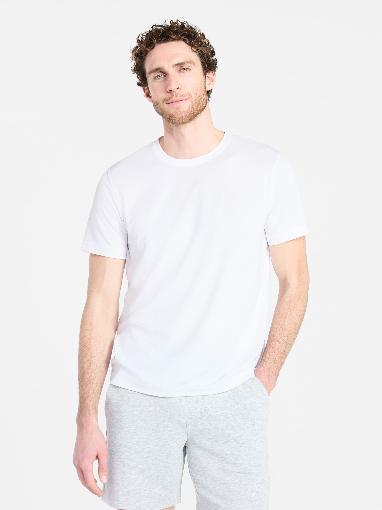 Athletic Works Men's and Big Men's Core Active Tee with Short Sleeves, Sizes XS-4XLT