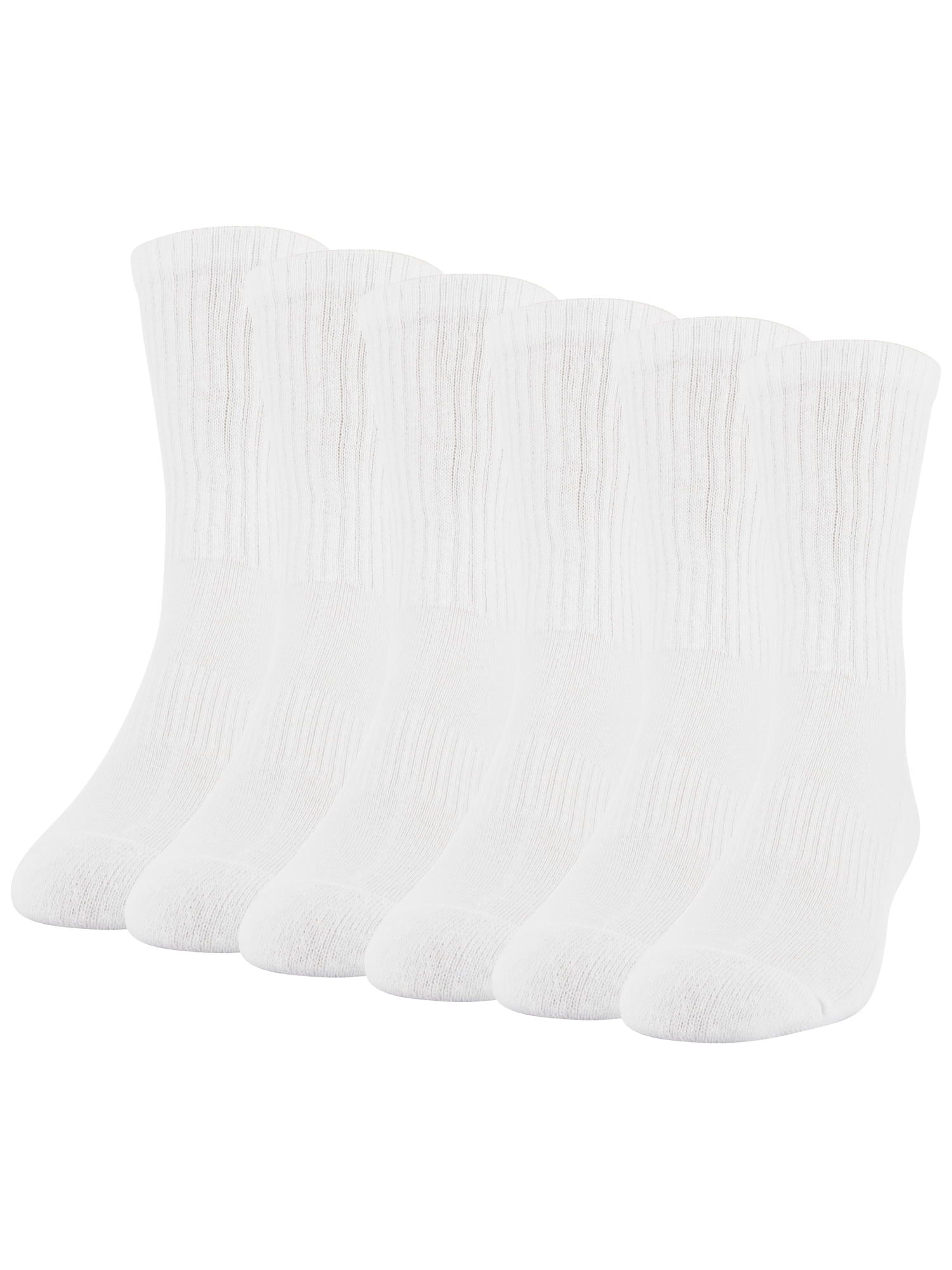 Athletic Works Men's Crew Sock, 6 Pack