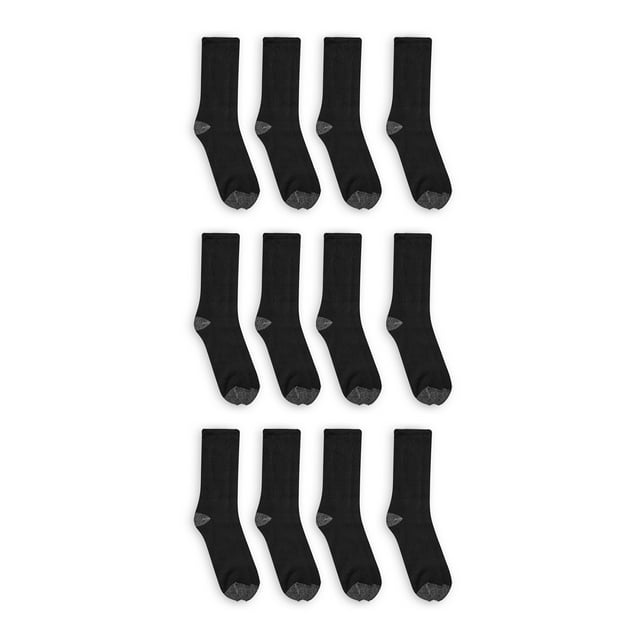 Athletic Works Men's Crew Socks 12 Pack